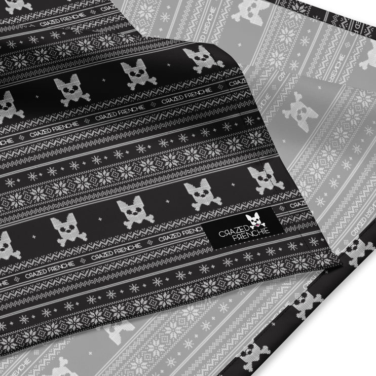 Festive Fair Isle Bandana-Black