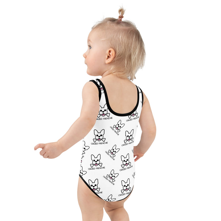 Toddler Black and White One Piece Swimsuit