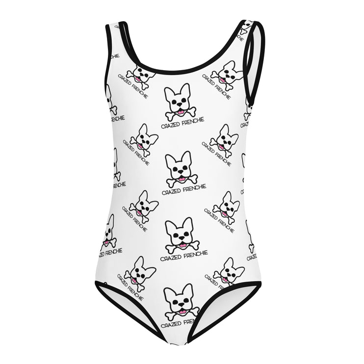 Toddler Black and White One Piece Swimsuit