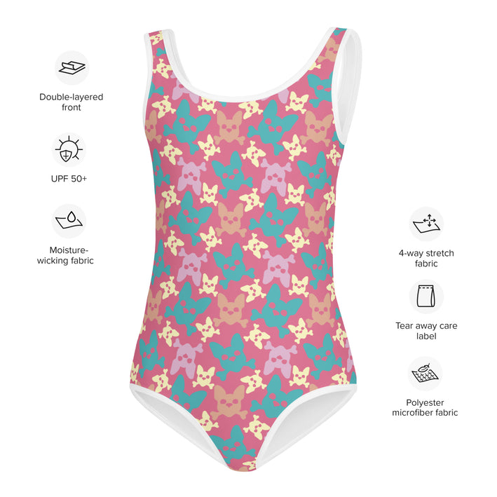 Kids Cotton Candy One Piece Swimsuit