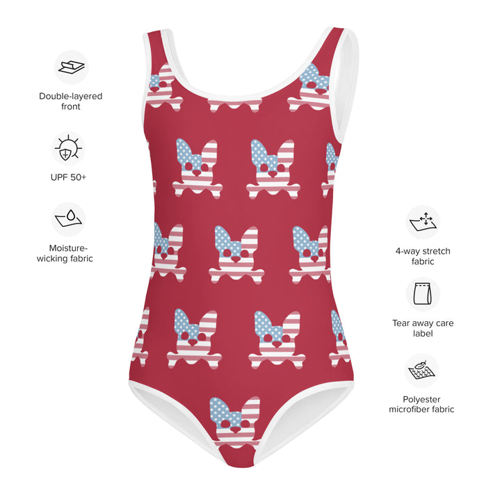 All American Flag Kids Swimsuit