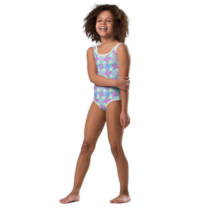 Kids Blue Razz One Piece Swimsuit