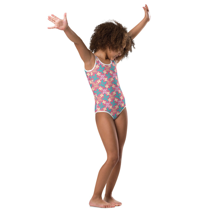 Kids Cotton Candy One Piece Swimsuit