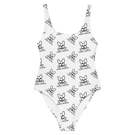 Women's Black and White One-Piece Swimsuit