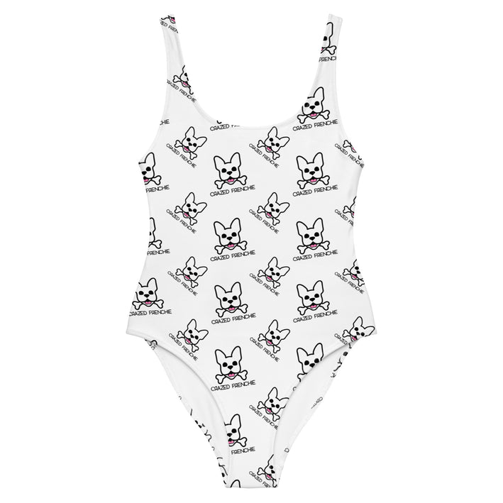 Women's Black and White One-Piece Swimsuit