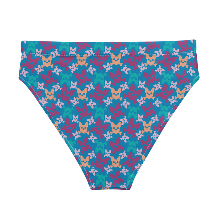 Women's Magenta High-Waisted Bikini Bottom