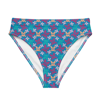 Women's Magenta High-Waisted Bikini Bottom