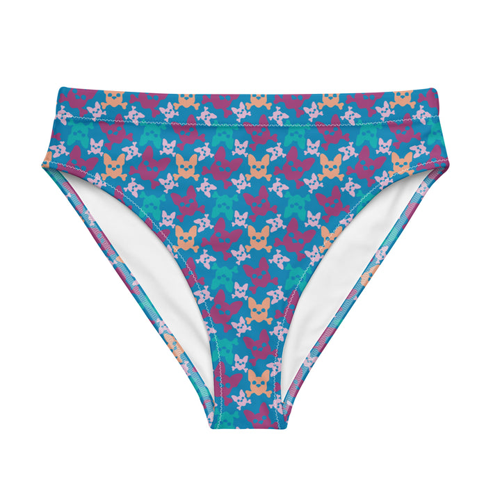 Women's Magenta High-Waisted Bikini Bottom