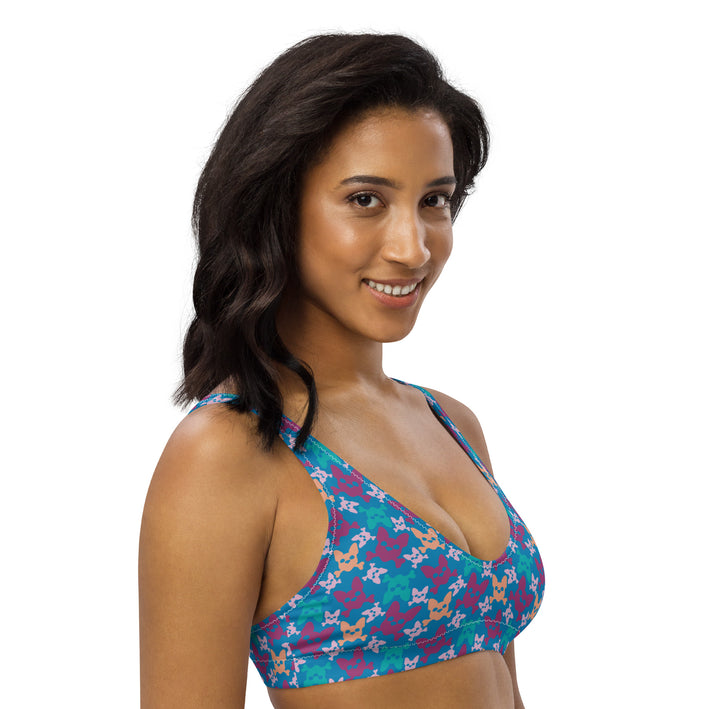 Women's Magenta Padded Bikini Top