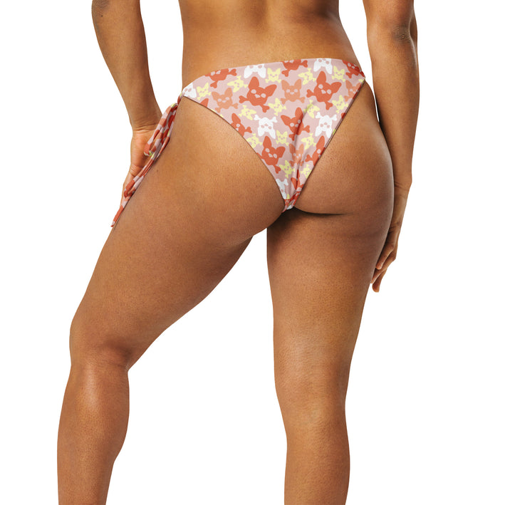 Women's Mandarin Orange String Bikini Bottom