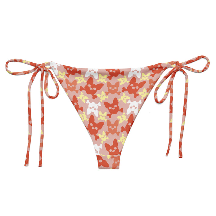 Women's Mandarin Orange String Bikini Bottom