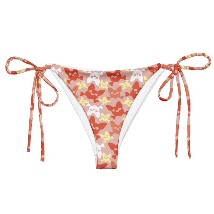 Women's Mandarin Orange String Bikini Bottom