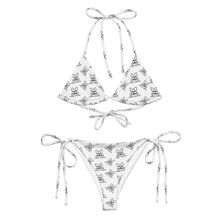 Women's Black and White String Bikini