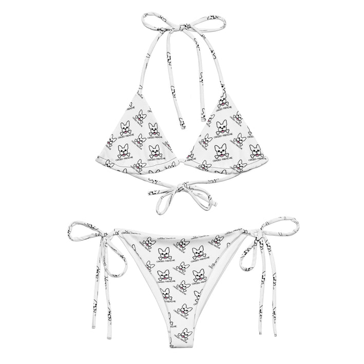 Women's Black and White String Bikini