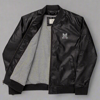 Women's Leather Bomber Jacket