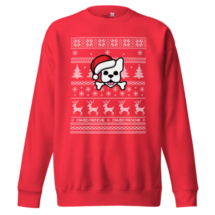 Mens Fair Isle Fun Sweatshirt-red