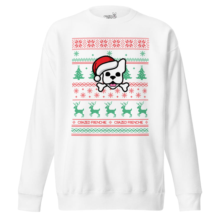 Mens Fair Isle Fun Sweatshirt-white