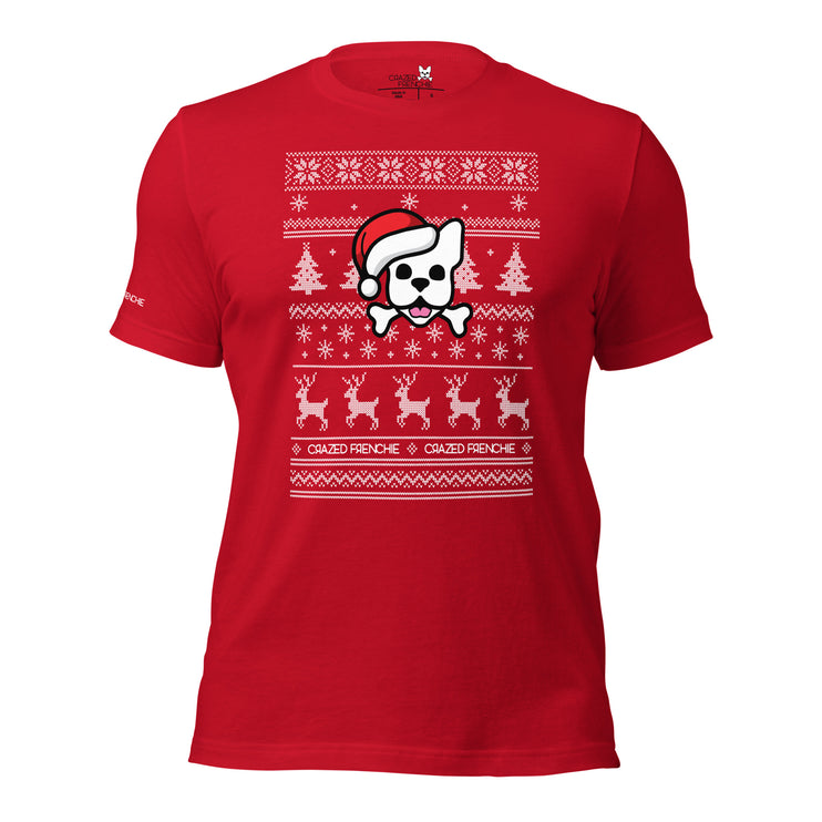 Mens Fair Isle Fun T-Shirt-red