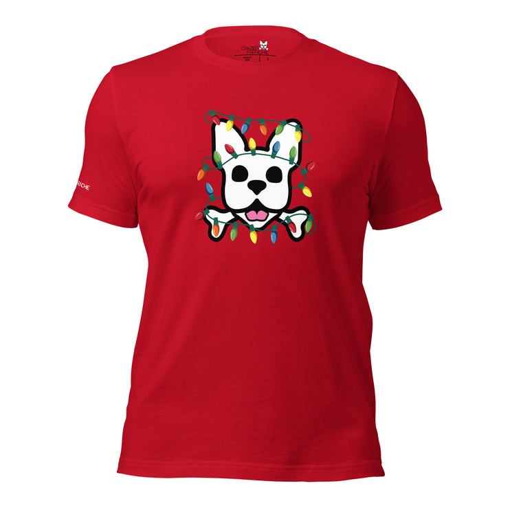 Mens Crazed in Lights T-Shirt-red