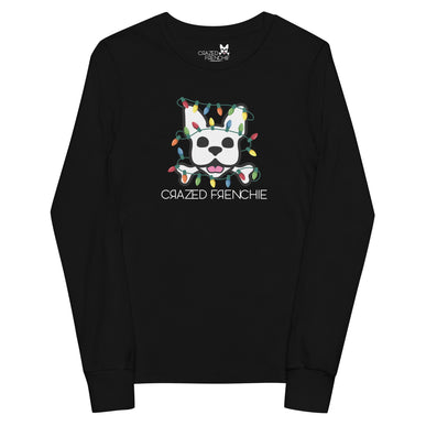 Kids Long Sleeve Crazed in Lights-black